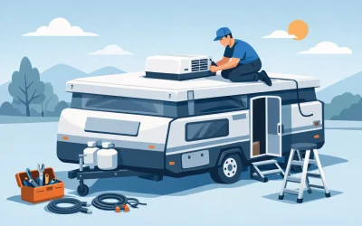 Pop Top Caravan Air Conditioner Installation