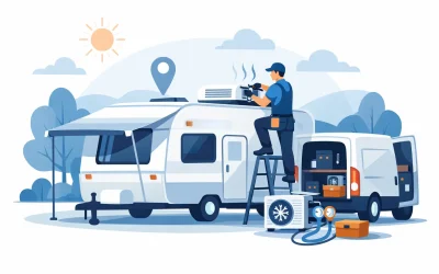How to Book Mobile Caravan Aircon Service