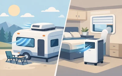 Caravan Rooftop Aircon vs Portable Unit Guide